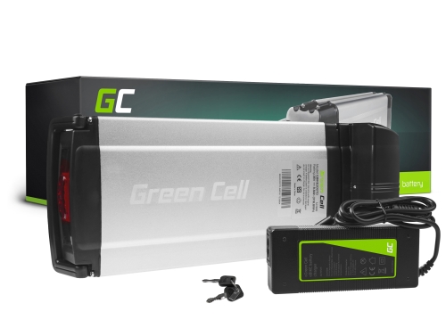 Green Cell Batteri för Elcykel 36V 8Ah 288Wh Rear Rack Ebike 4 Pin med Laddare